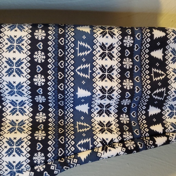 Serra Blue Black and white Christmas Winter pants - Picture 2 of 4